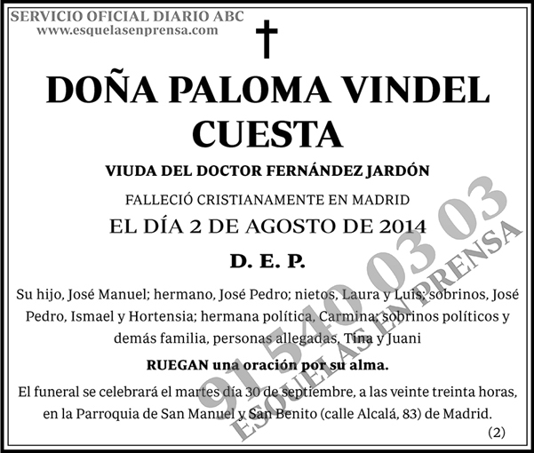 Paloma Vindel Cuesta